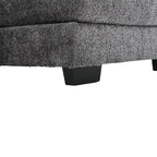 Gray U-Shape Sectional Sofa, Chenille, Seats 5–7