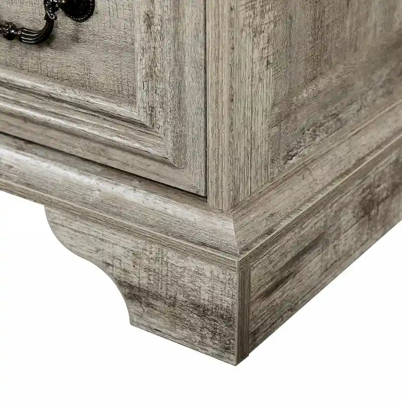 Commode à 7 tiroirs en chêne ancien, style campagnard, à usage unique
