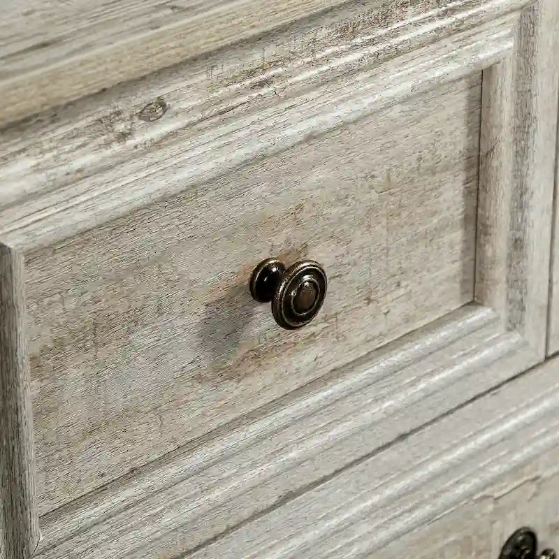 Commode à 7 tiroirs en chêne ancien, style campagnard, à usage unique