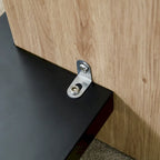 Table basse carrée, naturelle/noyer, plateau MDF, pour 1 à 2 personnes