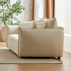 Black / Light Green / Beige Convertible Sleeper Sofa, 6-Seat Modular Style