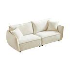 Black / Light Green / Beige Convertible Sleeper Sofa, 6-Seat Modular Style