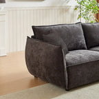 Black / Light Green / Beige Convertible Sleeper Sofa, 6-Seat Modular Style