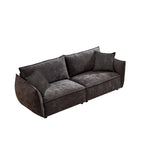Black / Light Green / Beige Convertible Sleeper Sofa, 6-Seat Modular Style