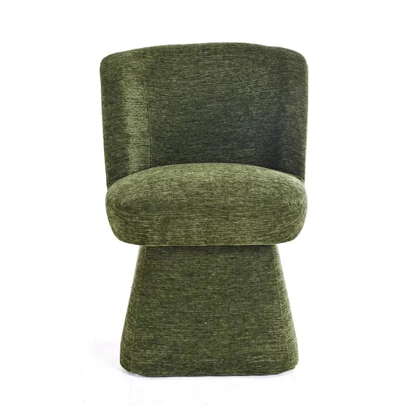 Grey / Green / Orange / Beige Boucle Swivel Dining Chair, Set of 2