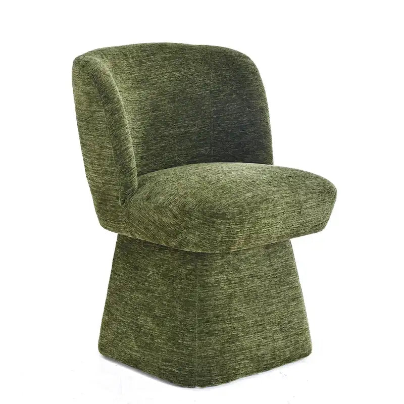 Grey / Green / Orange / Beige Boucle Swivel Dining Chair, Set of 2