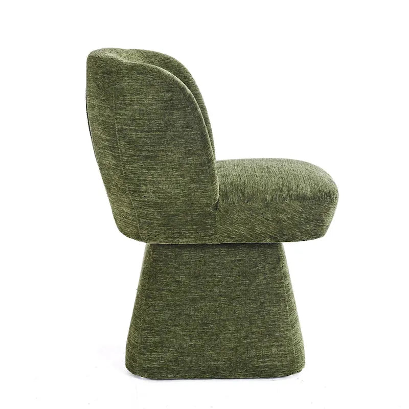 Grey / Green / Orange / Beige Boucle Swivel Dining Chair, Set of 2