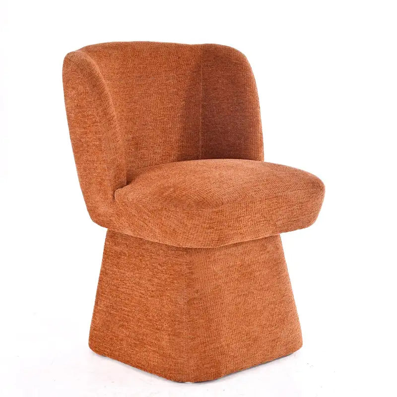 Grey / Green / Orange / Beige Boucle Swivel Dining Chair, Set of 2