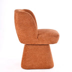 Grey / Green / Orange / Beige Boucle Swivel Dining Chair, Set of 2