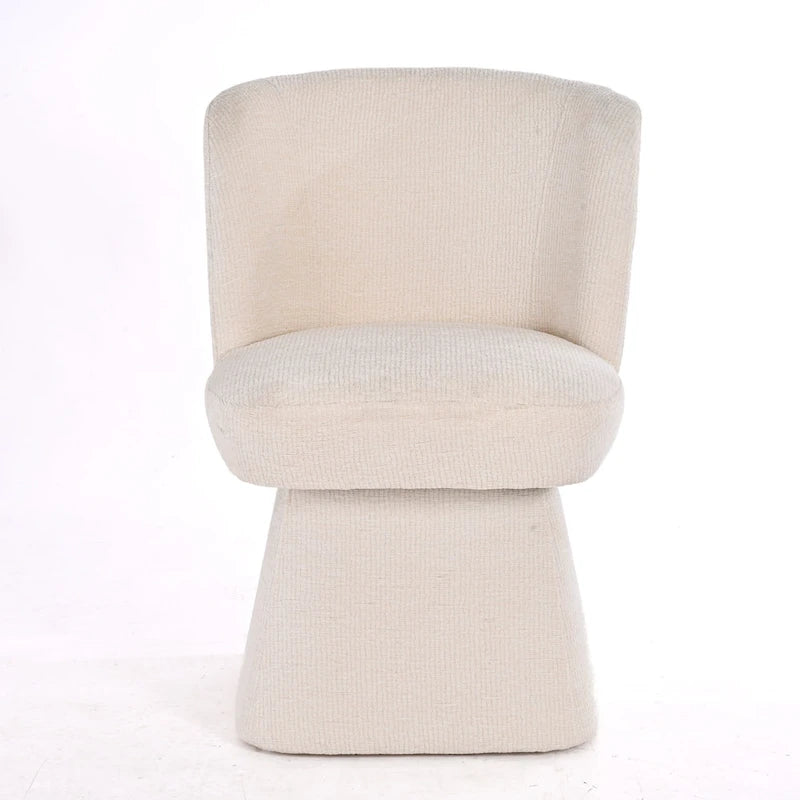 Grey / Green / Orange / Beige Boucle Swivel Dining Chair, Set of 2