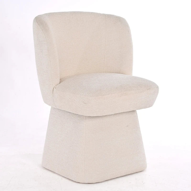 Grey / Green / Orange / Beige Boucle Swivel Dining Chair, Set of 2