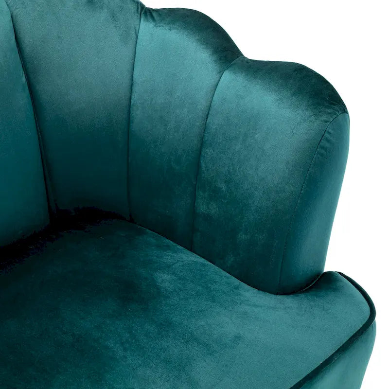 Canapé 3 places en velours multicolore à surpiqûres passepoilées avec pieds en métal doré