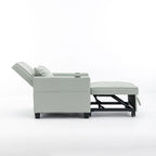 Orange/Green Convertible 3-in-1 Sleeper Chair Sofa Bed, Single