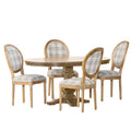 5-Piece Dining Set, Multi-Color / Plaid / Stripe, Seats 4
