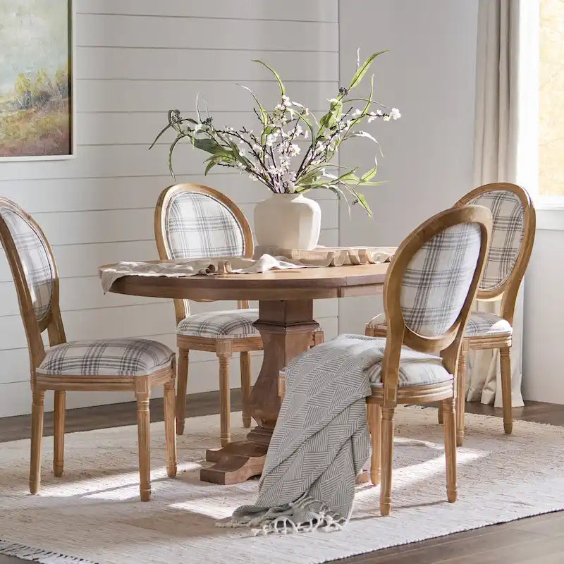 5-Piece Dining Set, Multi-Color / Plaid / Stripe, Seats 4