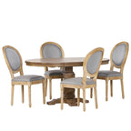 5-Piece Dining Set, Multi-Color / Plaid / Stripe, Seats 4
