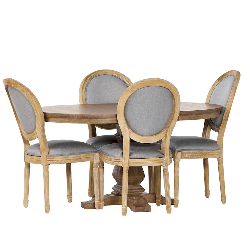 5-Piece Dining Set, Multi-Color / Plaid / Stripe, Seats 4