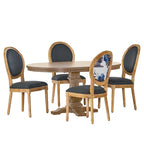 5-Piece Dining Set, Multi-Color / Plaid / Stripe, Seats 4