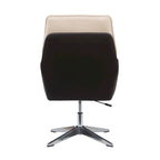 Grey/White/Natural Sherpa Swivel Accent Chair, Single-Seat