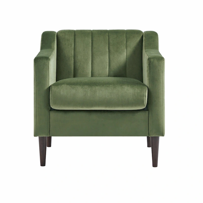 White / Blue / Green / Black Tufted Upholstered Accent Chair, Single Seat