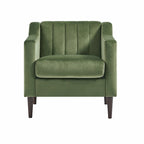 White / Blue / Green / Black Tufted Upholstered Accent Chair, Single Seat