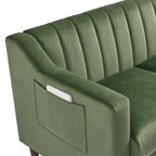 White / Blue / Green / Black Tufted Upholstered Accent Chair, Single Seat