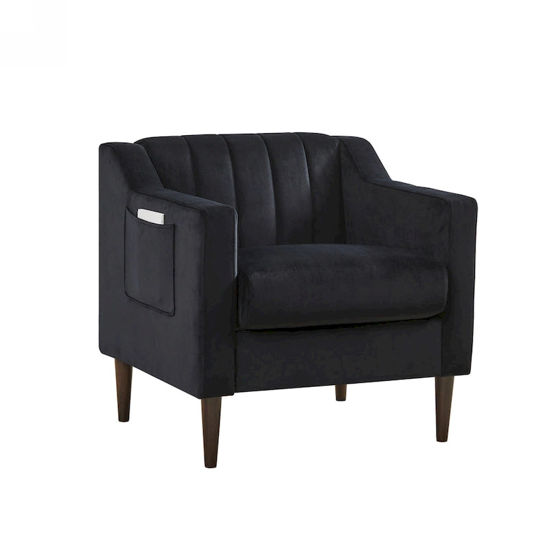 White / Blue / Green / Black Tufted Upholstered Accent Chair, Single Seat