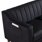 White / Blue / Green / Black Tufted Upholstered Accent Chair, Single Seat