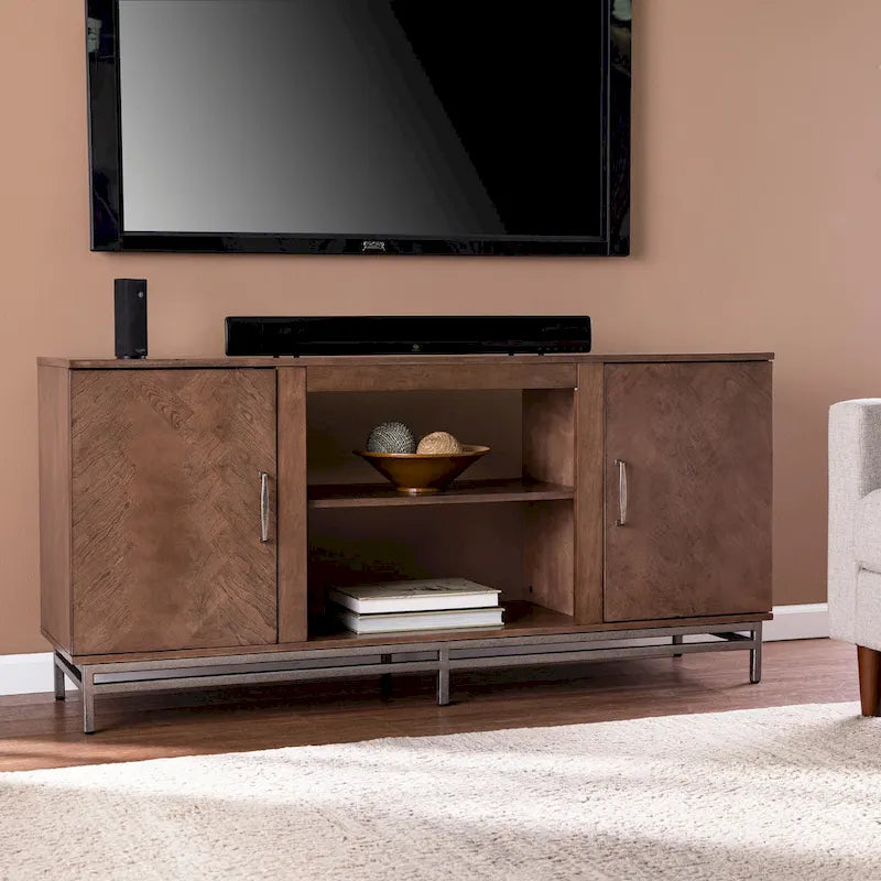 SEI Furniture Dibbonly Media TV Stand w/ Storage for TV's up to 56 