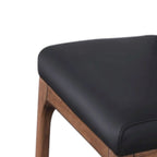 Chaise d'appoint moderne en similicuir blanc/gris et noir/gris avec base en bois, lot de 2