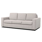 Canapé-lit Queen 2 places bleu marine / ivoire de 208 cm avec matelas en mousse à mémoire de forme de 12,7 cm