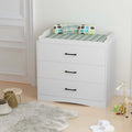 Commode à langer 3 tiroirs Blanche / Noire / Grise, pour utilisateur unique