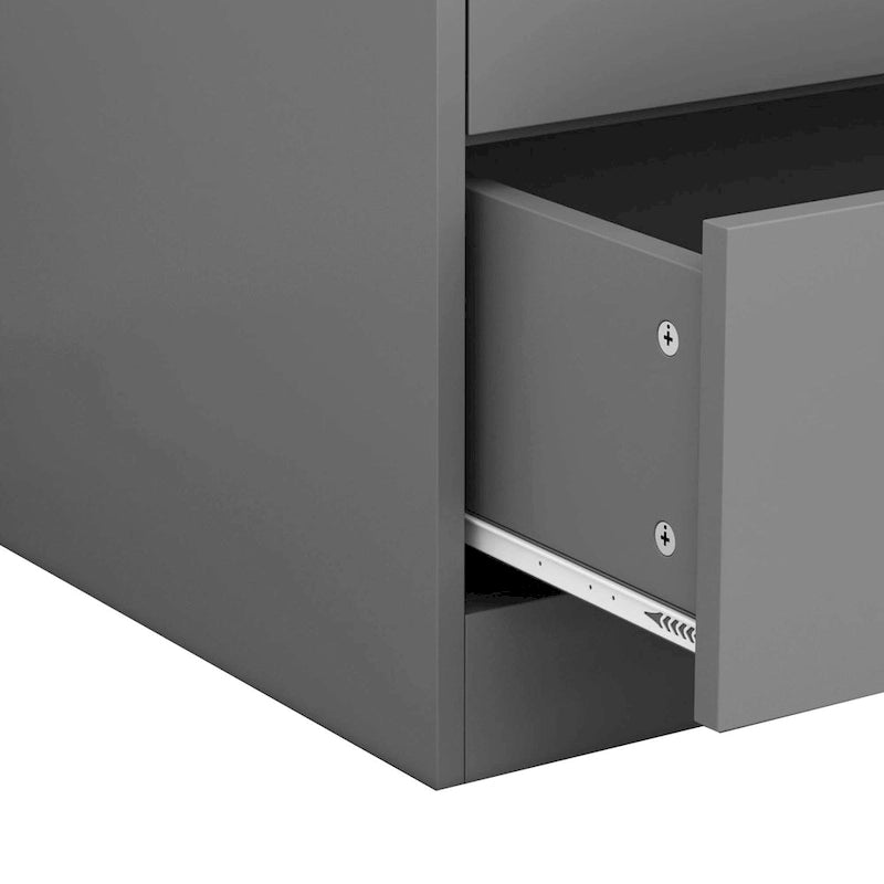 Commode à langer 3 tiroirs Blanche / Noire / Grise, pour utilisateur unique