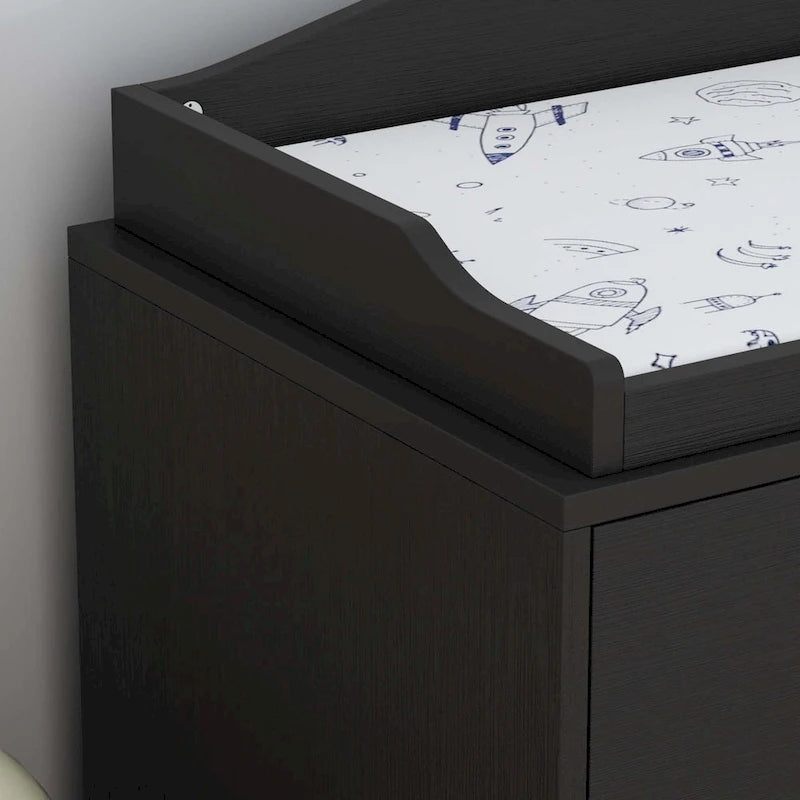 Commode à langer 3 tiroirs Blanche / Noire / Grise, pour utilisateur unique