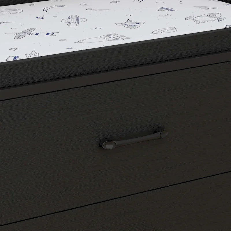 Commode à langer 3 tiroirs Blanche / Noire / Grise, pour utilisateur unique