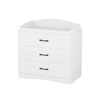 Commode à langer 3 tiroirs Blanche / Noire / Grise, pour utilisateur unique