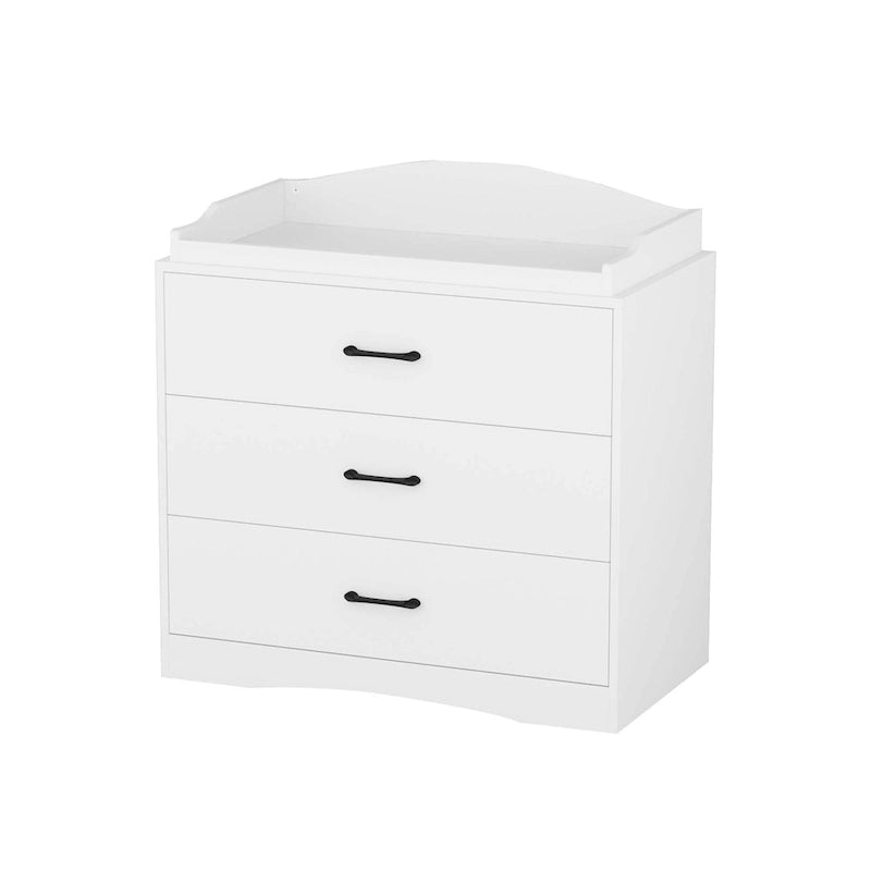 Commode à langer 3 tiroirs Blanche / Noire / Grise, pour utilisateur unique