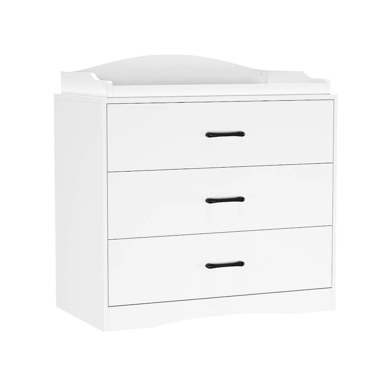Commode à langer 3 tiroirs Blanche / Noire / Grise, pour utilisateur unique