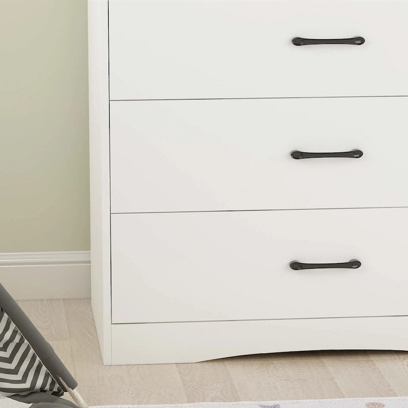 Commode à langer 3 tiroirs Blanche / Noire / Grise, pour utilisateur unique
