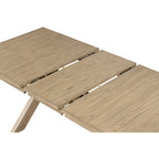 Ensemble de salle à manger extensible en pin glacé marron 6 pièces – Table, 4 chaises et banc, peut accueillir jusqu'à 8 personnes