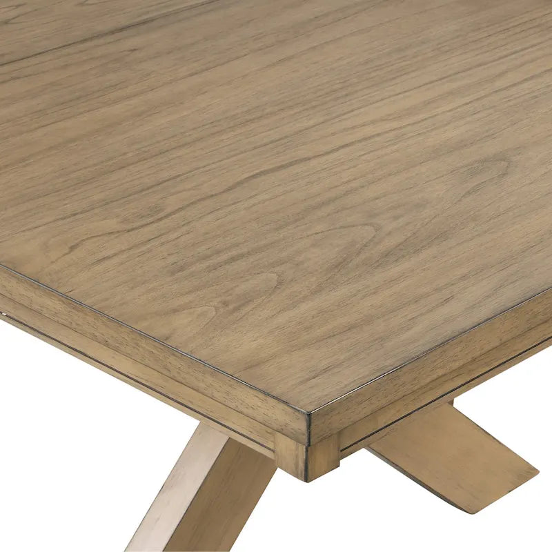 Ensemble de salle à manger extensible en pin glacé marron 6 pièces – Table, 4 chaises et banc, peut accueillir jusqu'à 8 personnes