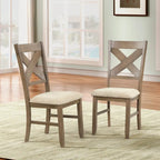 Ensemble de salle à manger extensible en pin glacé marron 6 pièces – Table, 4 chaises et banc, peut accueillir jusqu'à 8 personnes