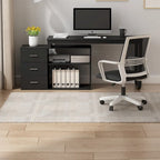 55" L-Shaped Corner Desk with Drawer & Shelf – Brown/Black, Single-Person
