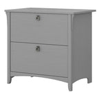 Grey Mission-Style 2-Drawer Lateral File Cabinet for 1 User