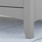 Grey Mission-Style 2-Drawer Lateral File Cabinet for 1 User