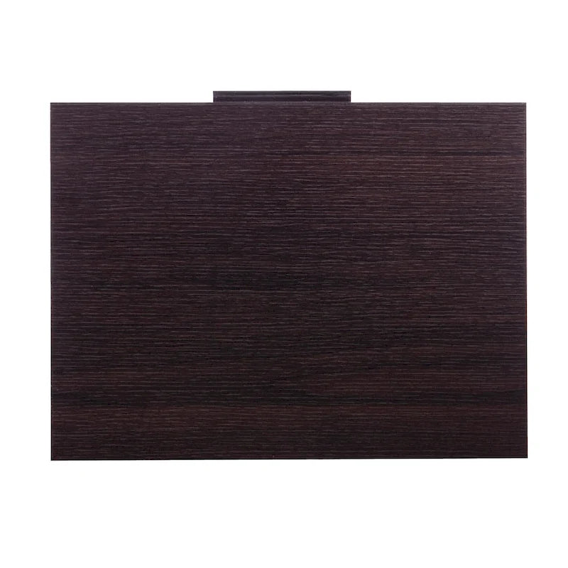 White/Walnut/Espresso Mid-Century 3-Drawer Nightstand, Single