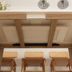 White & Oak Extendable Dining Table, Rectangular, Seats 4–6
