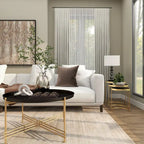 Black & Gold Stackable Side Tables, Set of 3