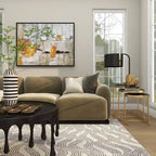 Black & Gold Stackable Side Tables, Set of 3