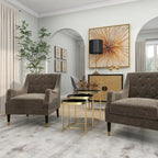 Black & Gold Stackable Side Tables, Set of 3